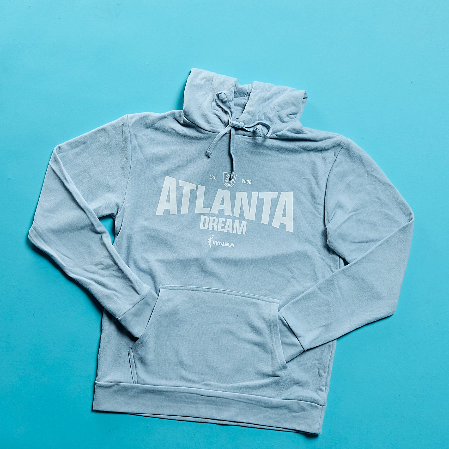 ATL Dream Classic Logo Hoodie on blue background