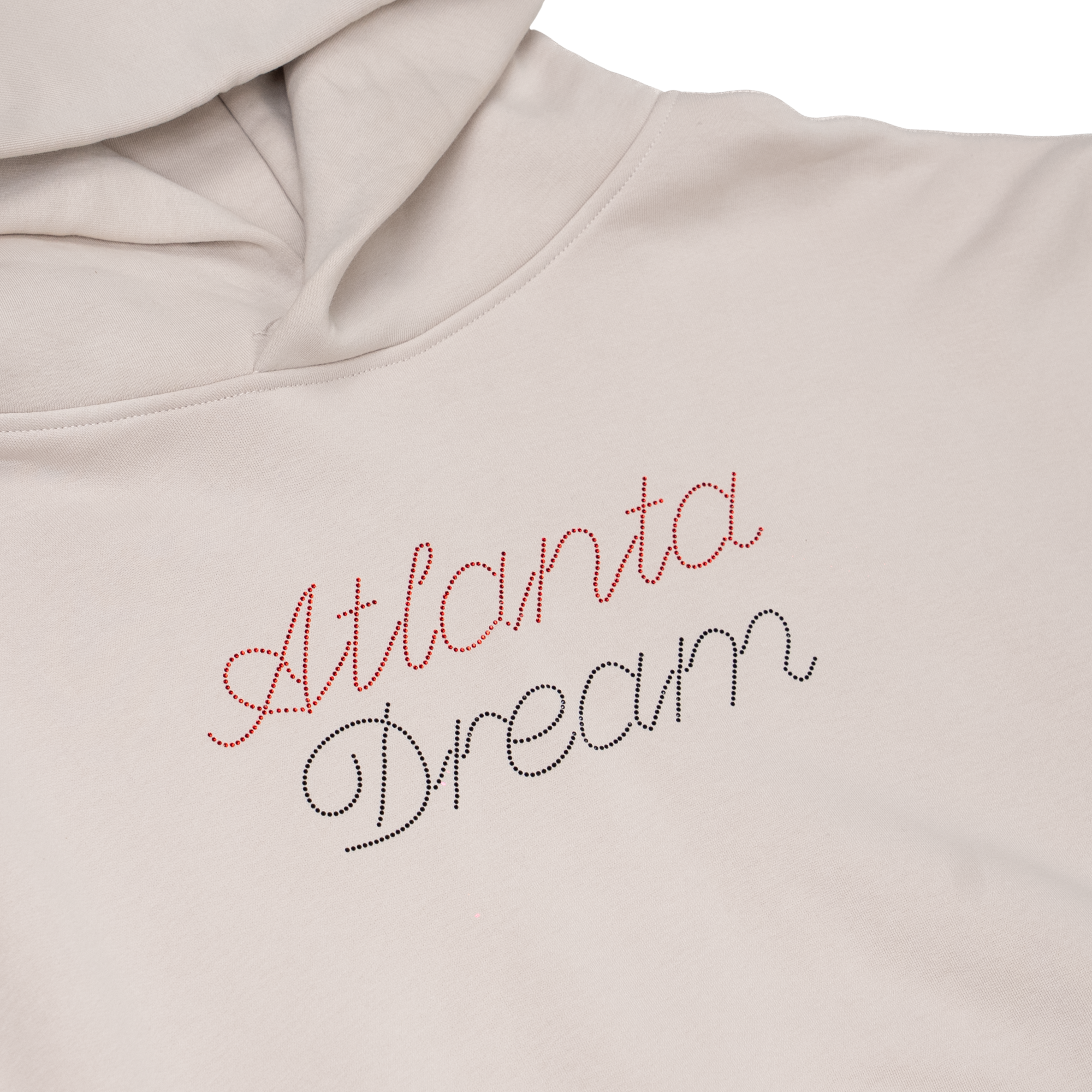 Beige hoodie with 'Atlanta Dream' text 