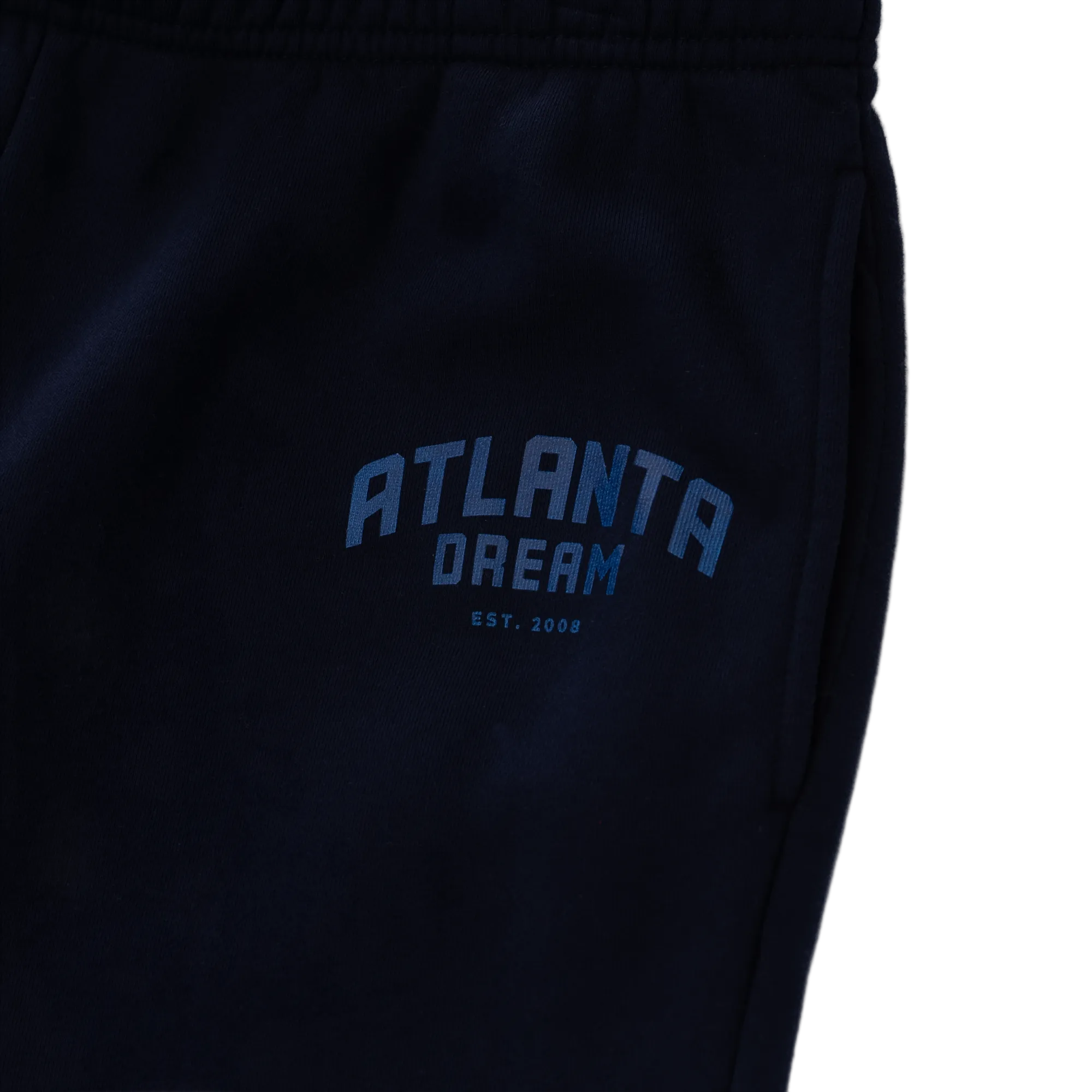 Black pants with 'Atlanta Dream' text 