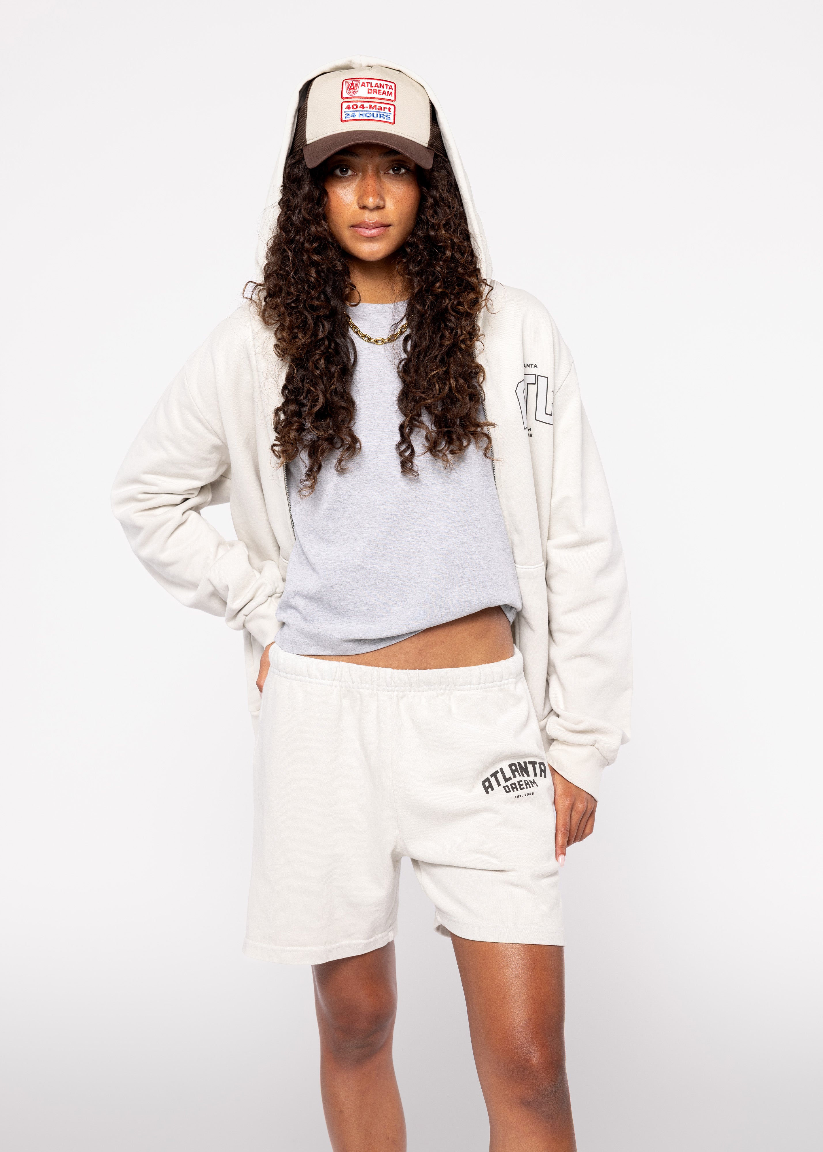 Dream Essential Fleece Short White Onyx