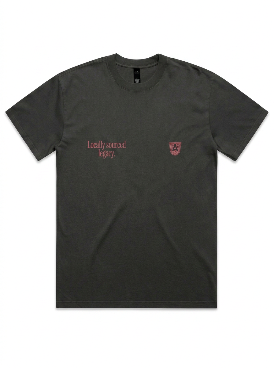 Youth Peach Basket Tee in Black